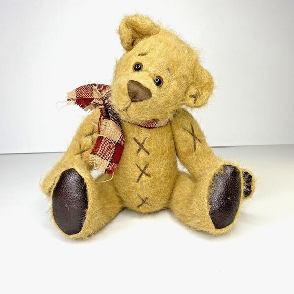 Dan Dee Teddy Bear 100th Anniversary Plush Chadwick Fumbly March Scarf Jointed - Picture 1 of 12